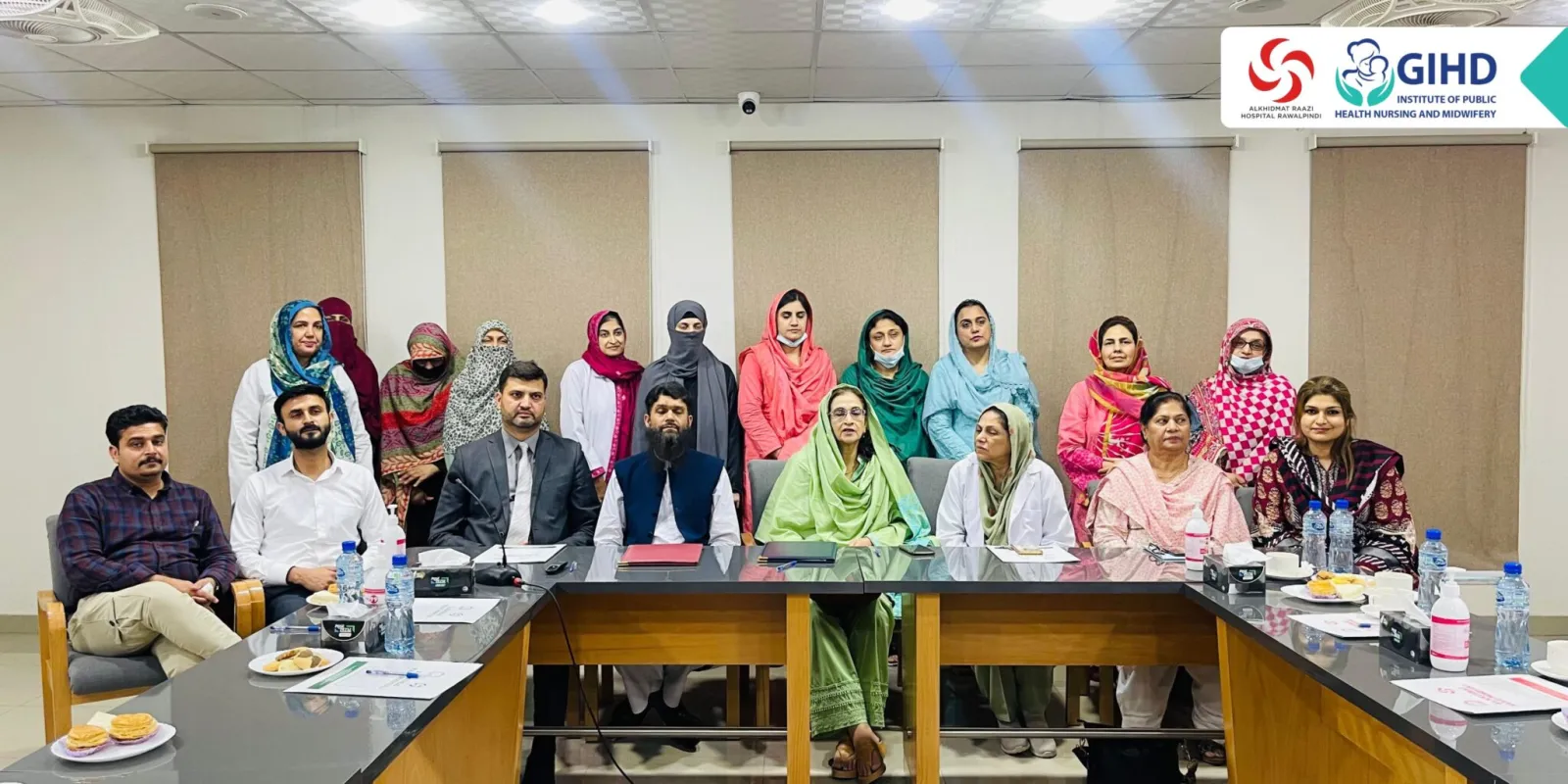 GIHD and Al-Khidmat Raazi Hospital teams at the MoU signing in Rawalpindi