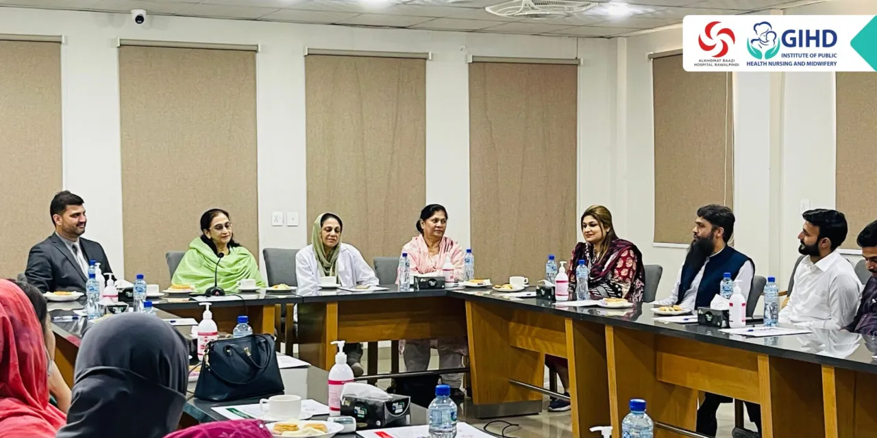 Discussion between GIHD and Al-Khidmat Raazi Hospital teams