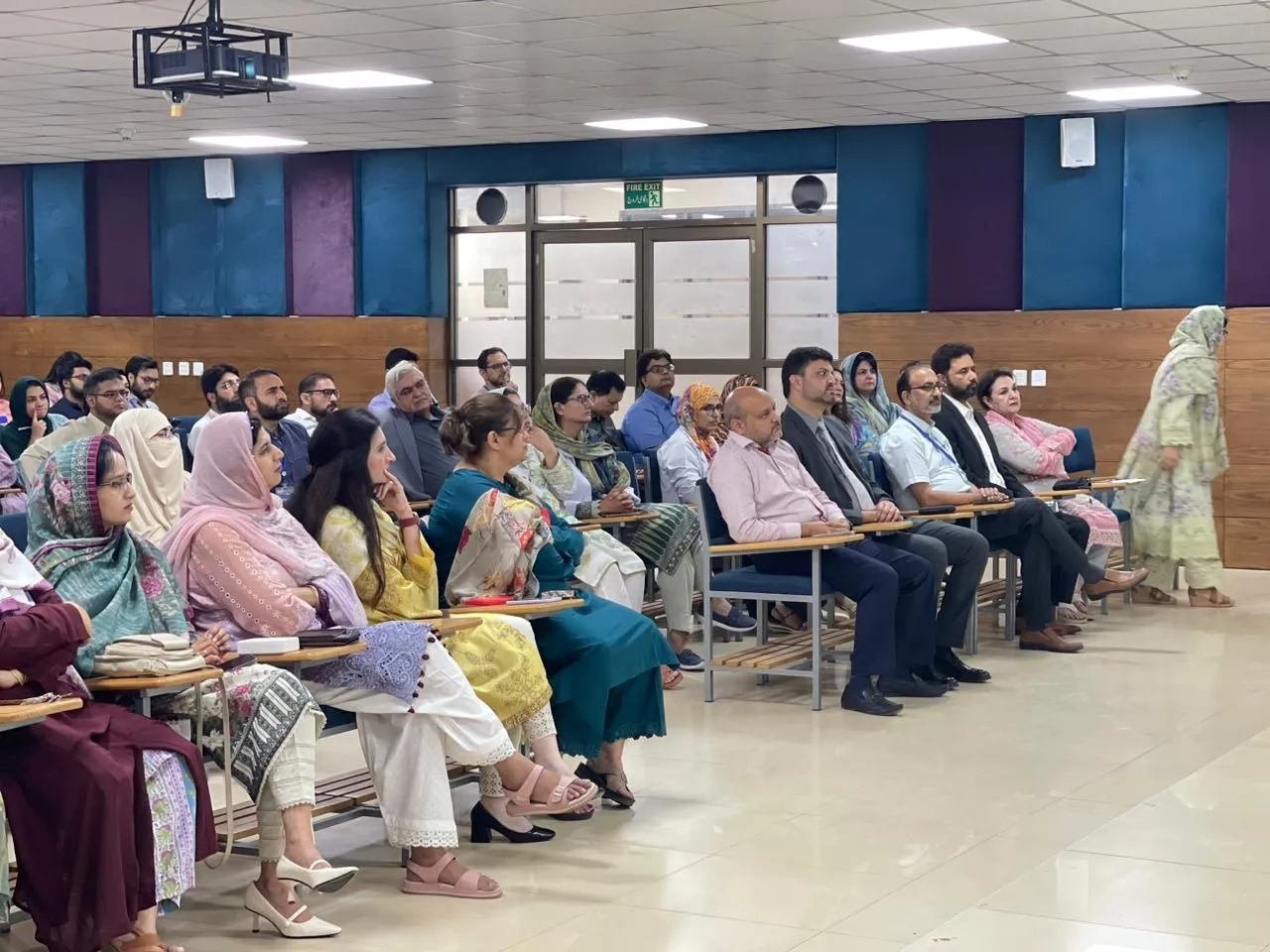 Faculty and students in the audience