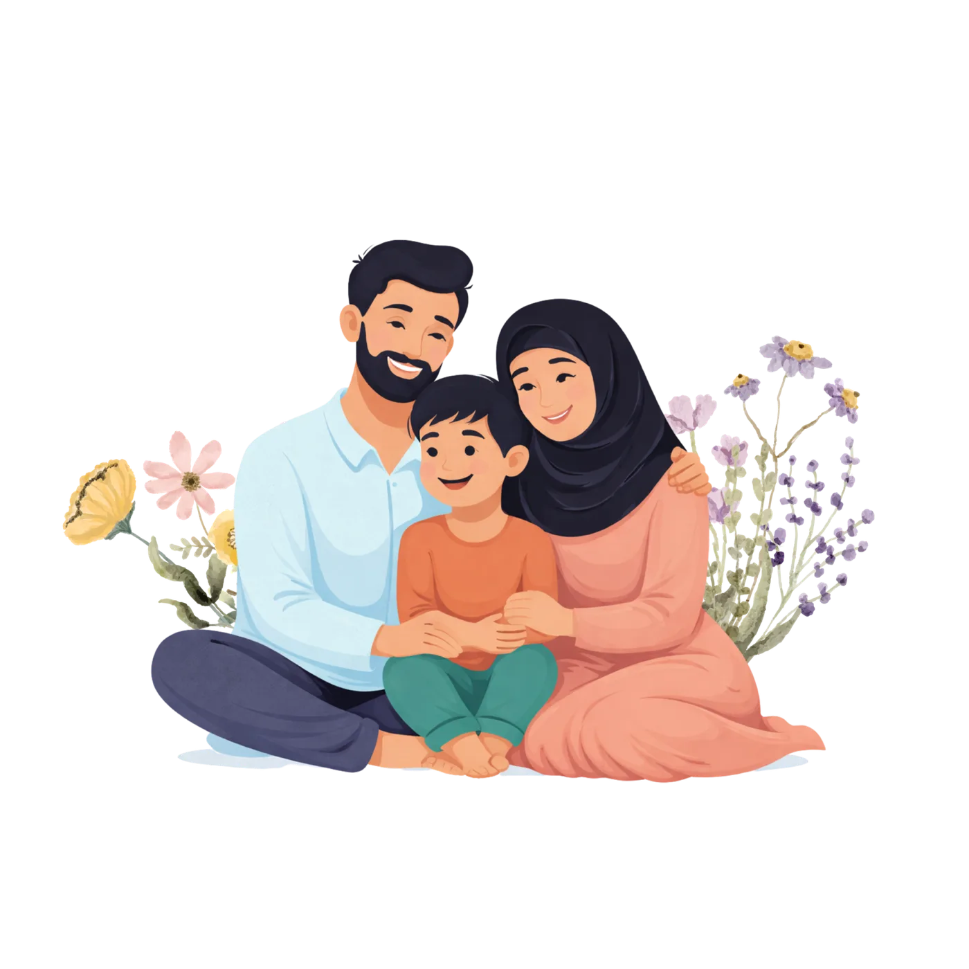 A family taking part in the Child Anxiety Support Programme