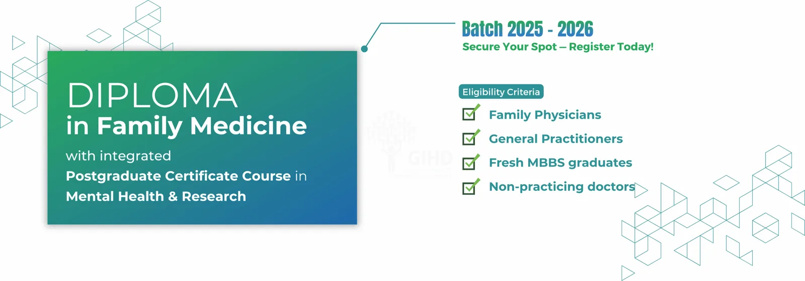 Diploma in Family Medicine programme banner