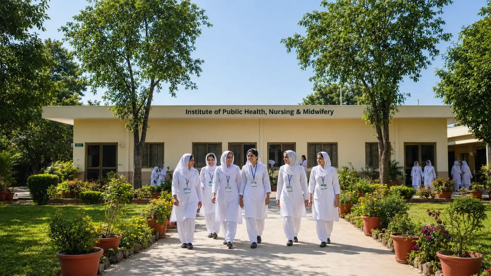 LHV and CMW students at the IPHN&M Mandra campus