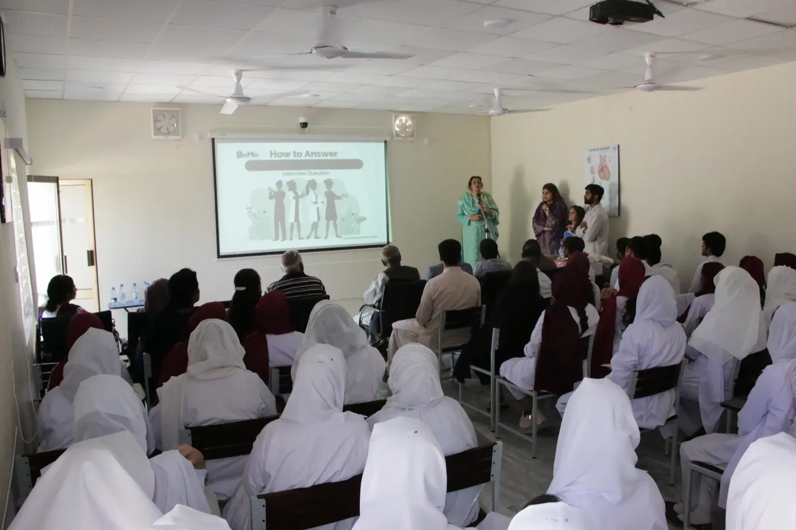 A teaching session in progress in a GIHD lecture hall